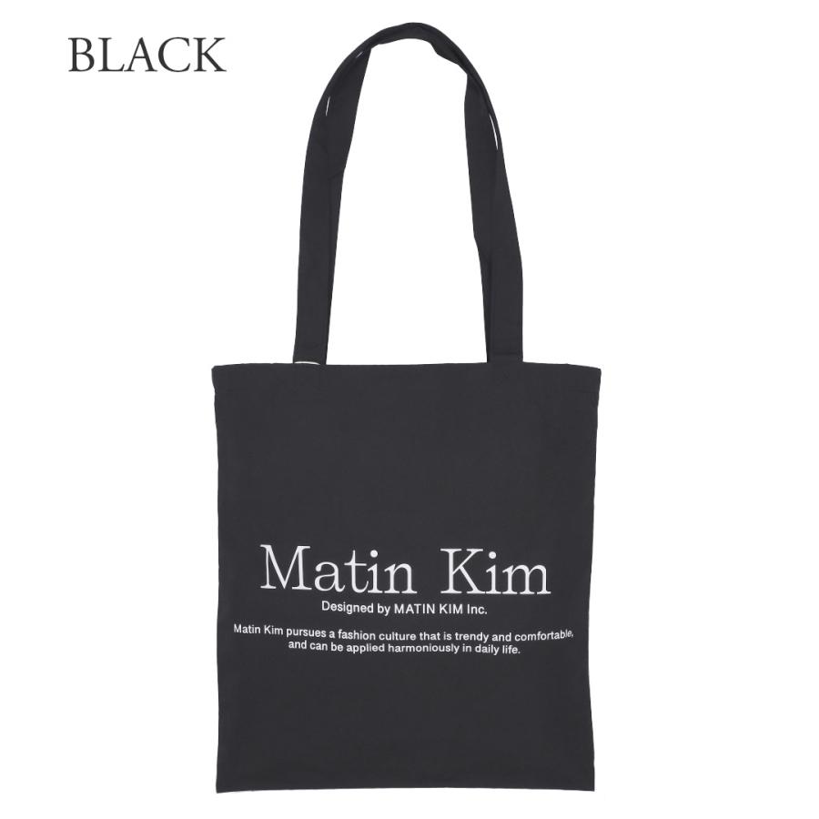 Matin kim 黒 ナイロン トートバッグ Matin kim 黒 ナイロン トートバッグ NYLON TWO WAY BIG BAG IN