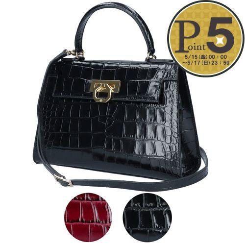 CARBOTTI カルボッティ 2WAYバッグ Elena エレナ P243 Croco : テザー 
