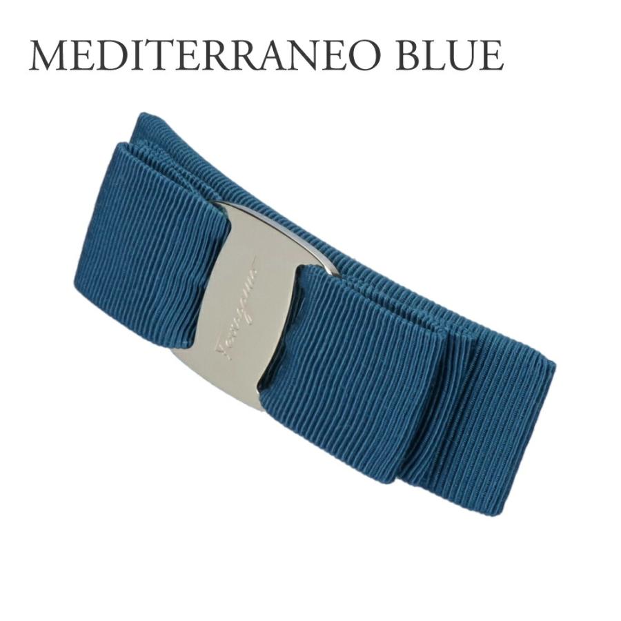 新品未使用　フェラガモ バレッタ　ブルー　FERRAGAMO FERRAGAMO 【並行輸入品】 フェラガモ バレッタ ヘア