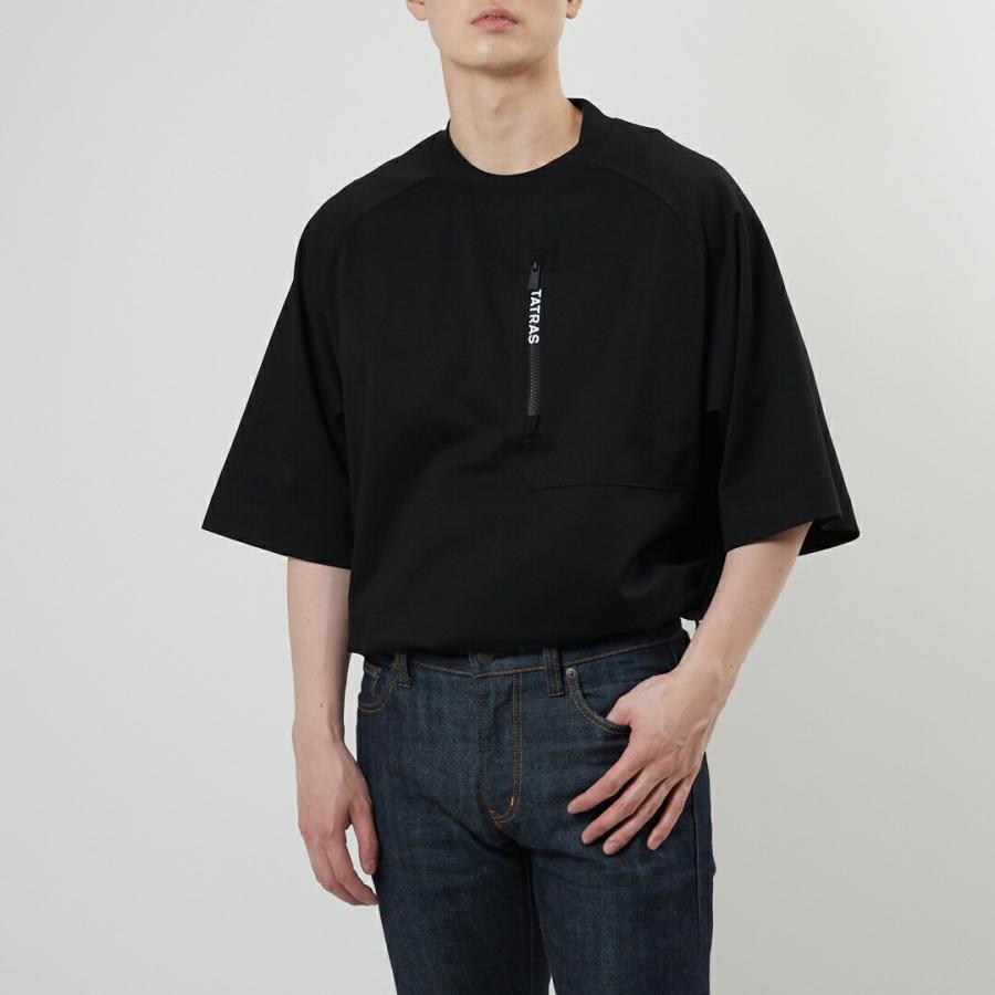 タトラス TATRAS メンズ 半袖Tシャツ JANI MTLA23S8004-M 01 BLACK 【sbt】 タトラス TATRAS BLACK