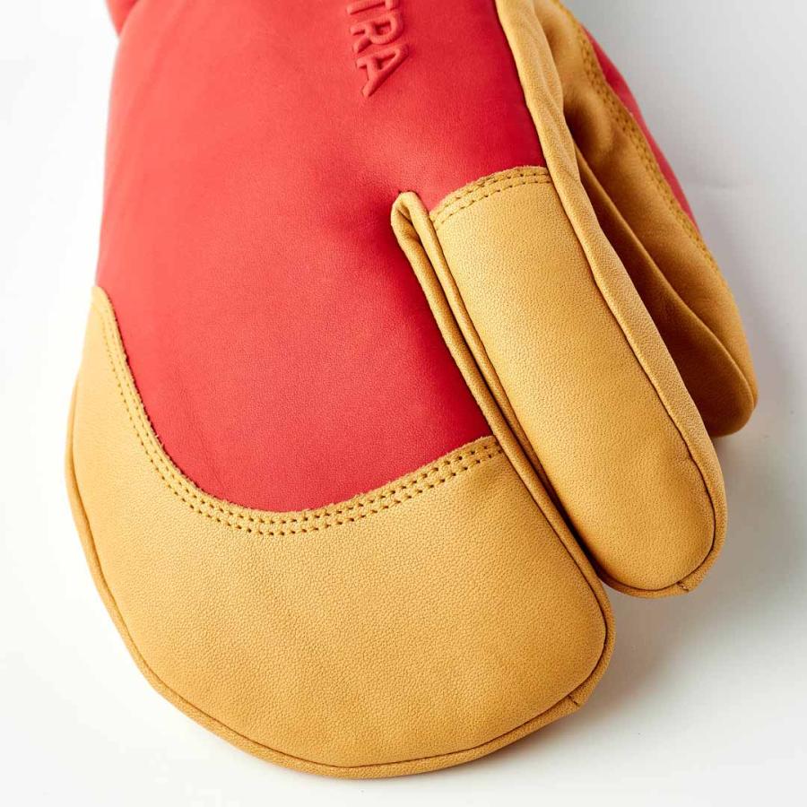 ヘストラ HESTRA 33872 TOPO 3フィンガー カラーFlame Red/Tan(540701