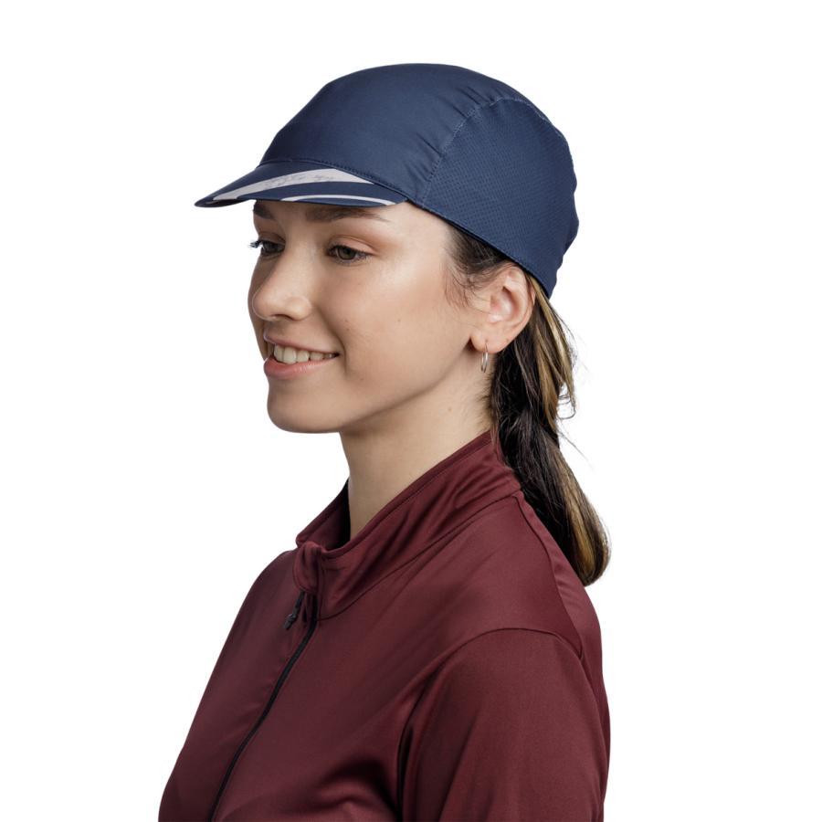 Chouinard サイクルキャップ ブルーレインボーストライプ チネリ Ice Rain Reflective Cap 防水性と反射性を兼ね備えた機能的な