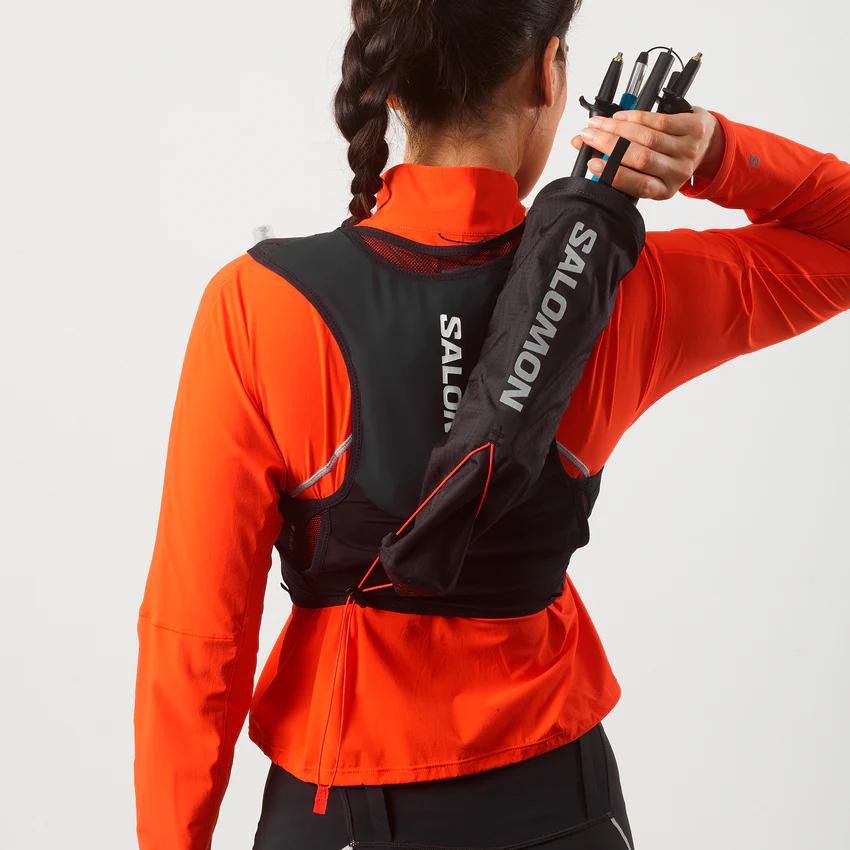 サロモン SALOMON LC2318500 SENSE PRO 6 カラーBLACK ソフトフラスク付き ランニングバッグ ランニングベストマラソン トレラン | SALOMON | 08