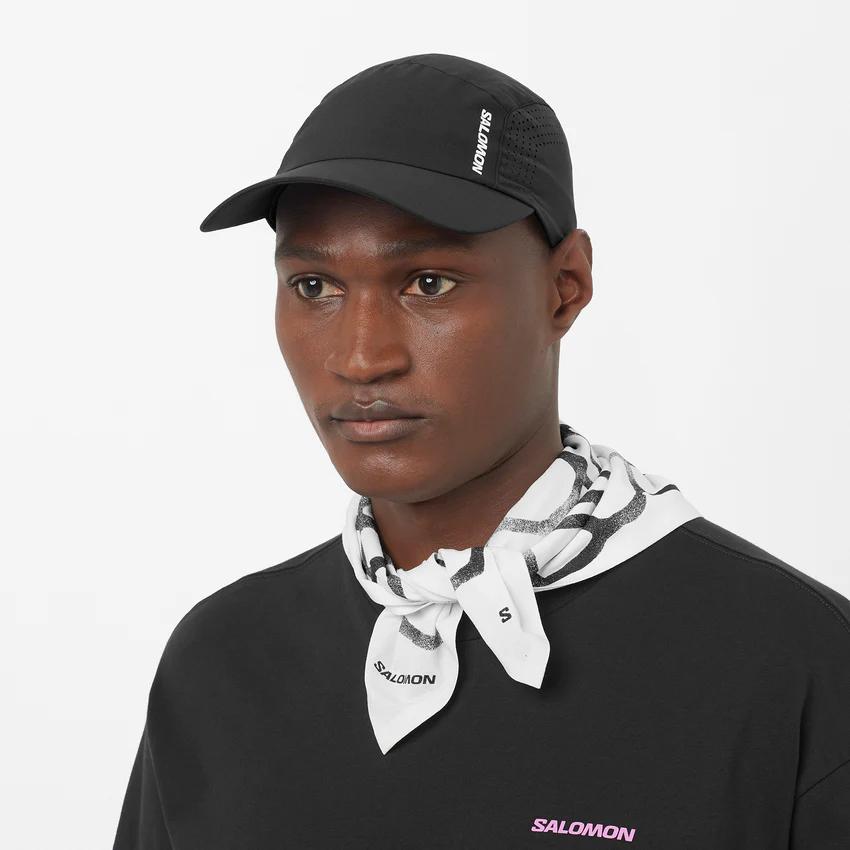 SALOMON S/LAB ULTRA SUMMER キャップ　ブラック　フリー S/LAB S/LAB Salomon Ultra Summer Cap Deep Black [エスラボ][SALOMON