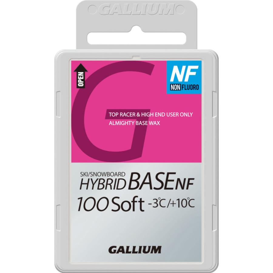 ガリウム GALLIUM ワックス WAX クロスカントリースキー アルペンスキー スノーボード フッ素フリー ハイブリッドベース NF100ソフト (100g) SW2222｜xc-ski