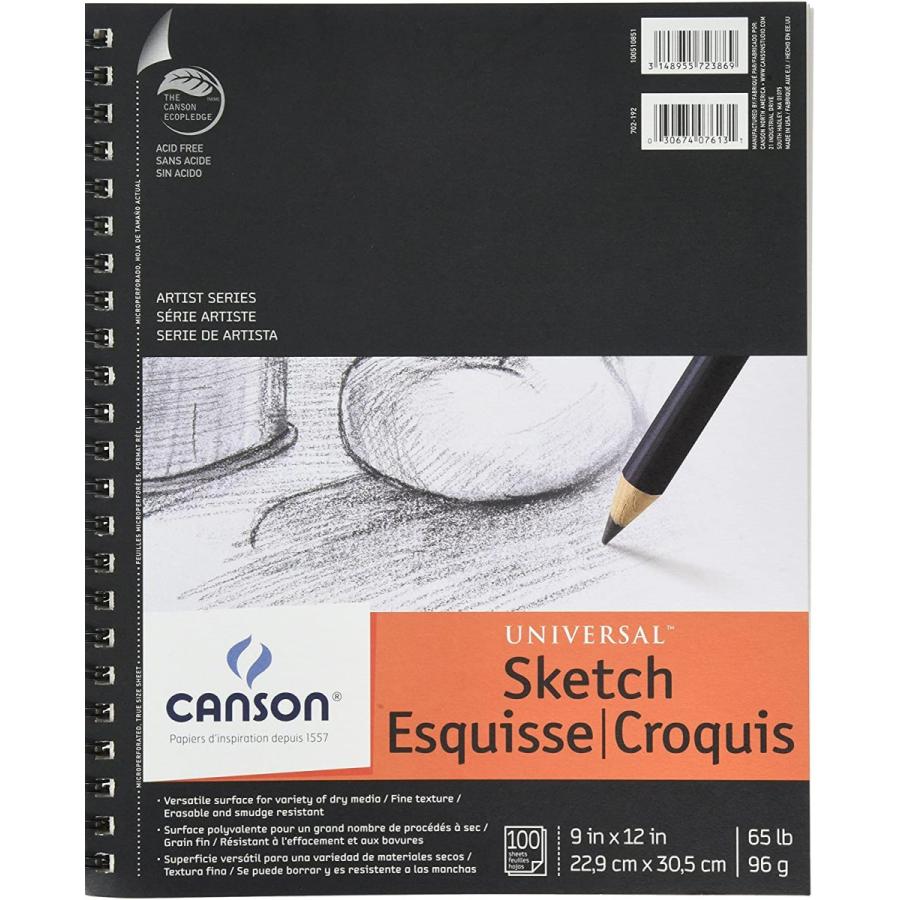 メール便なら送料無料 Canson Universal Sketch Pad 9x12 By Canson 人気が高い Aleefsurgical Com