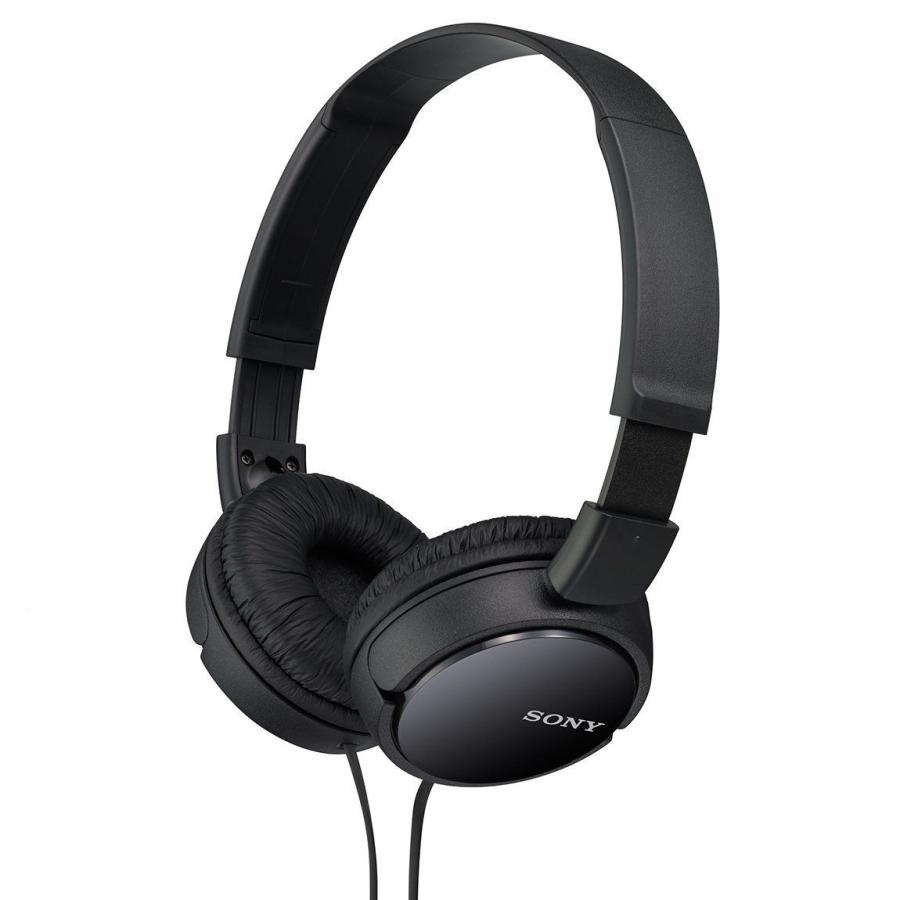 ソニー ヘッドホン MDR-ZX110 : 密閉型 折りたたみ式 ブラック MDR-ZX110 B|xcellentjo|02