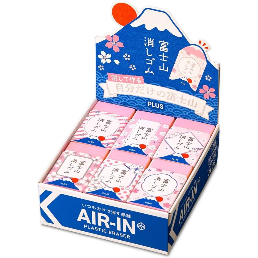 最も優遇 プラス 消ゴム エアイン富士山消しゴム 桜 Er100aif 12個set 36 592 激安特価 Kwsrbd Com