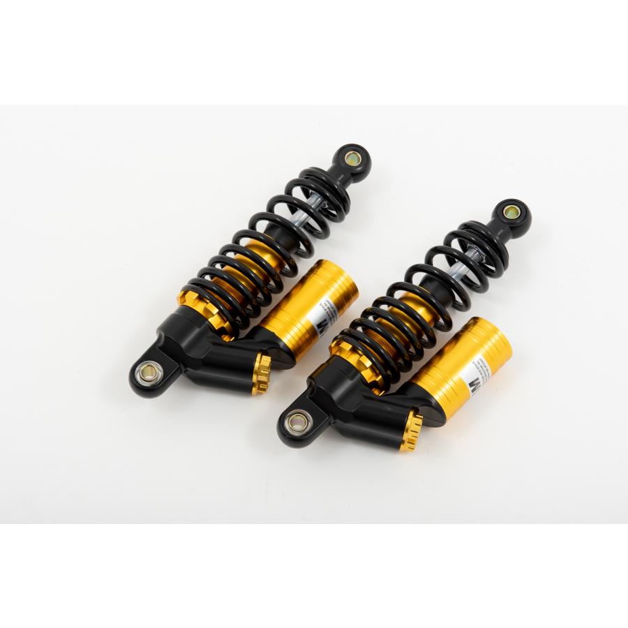 汎用品 250mm タンク付き リアサスペンション 黒金 ショート リア