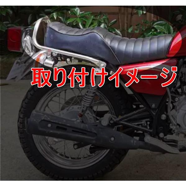GN125 GN125H GN125-2F シート 座席 光沢黒 エナメル タックロール