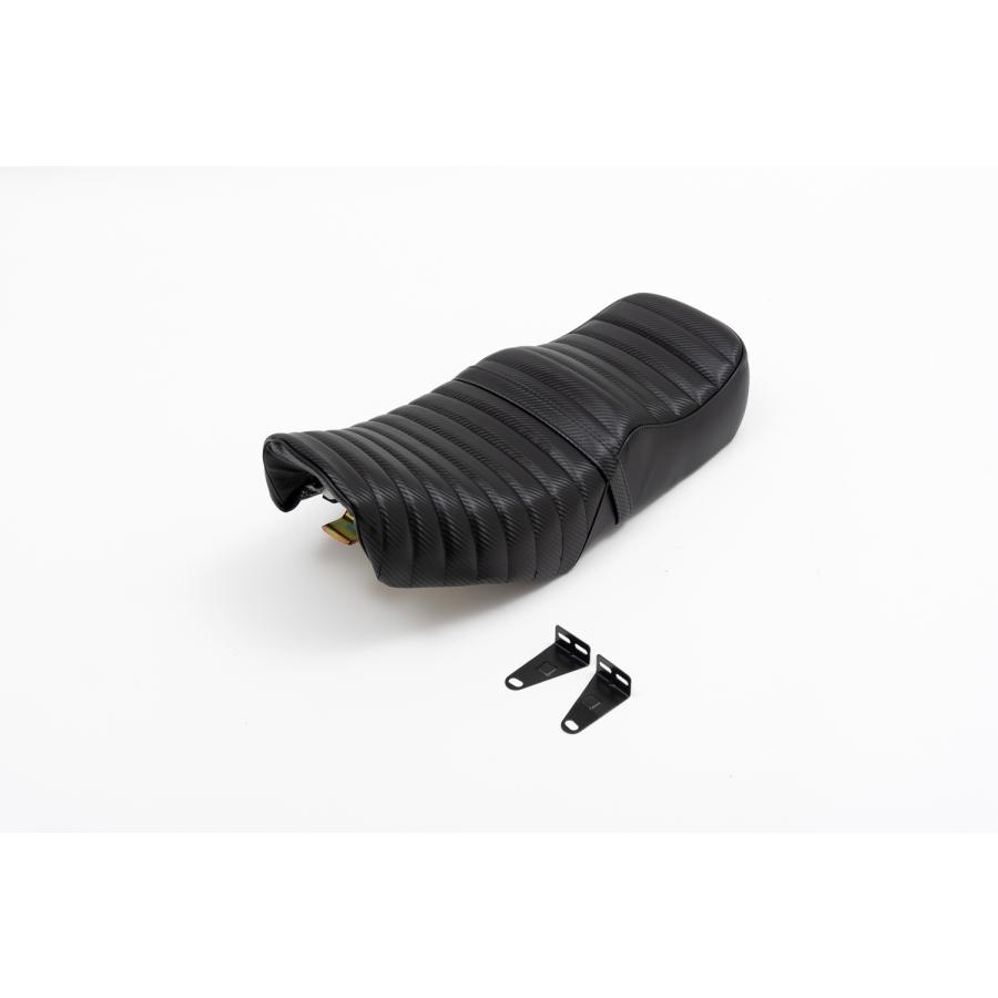 GN125 GN125H GN125-2F シート 座席 カーボン柄 ベルト付き タック