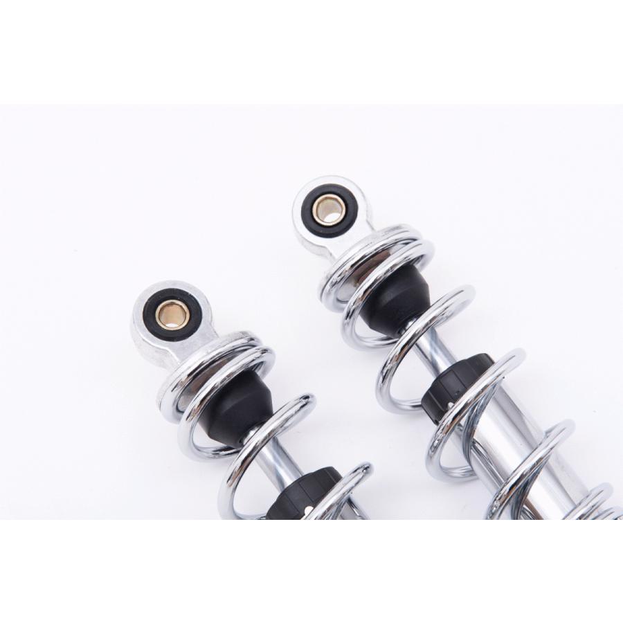 強化荒巻きリアショック 280mm モンキー/ゴリラ/ダックス/シャリー メッキ 高品質ツインダンパー採用 ハイブリッドリアショックTypeXX
