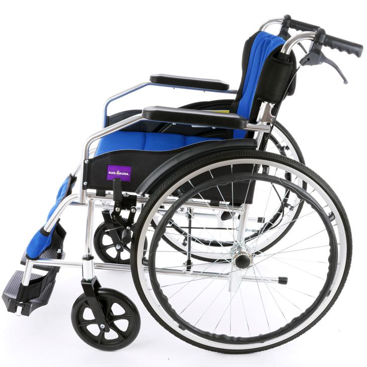 車椅子 車いす 車イス 軽量 コンパクト 自走式 チャップス パープル A101-APP カドクラ Lサイズ｜xenashopping｜05