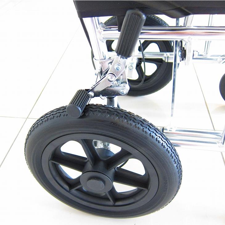 車椅子 車いす 車イス 軽量 コンパクト 介助式 クラウド グリーン A604-AC カドクラ Mサイズ_8