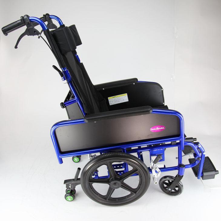 車椅子 全3色 リクライニング 車イス 送料無料 カドクラ KADOKURA 