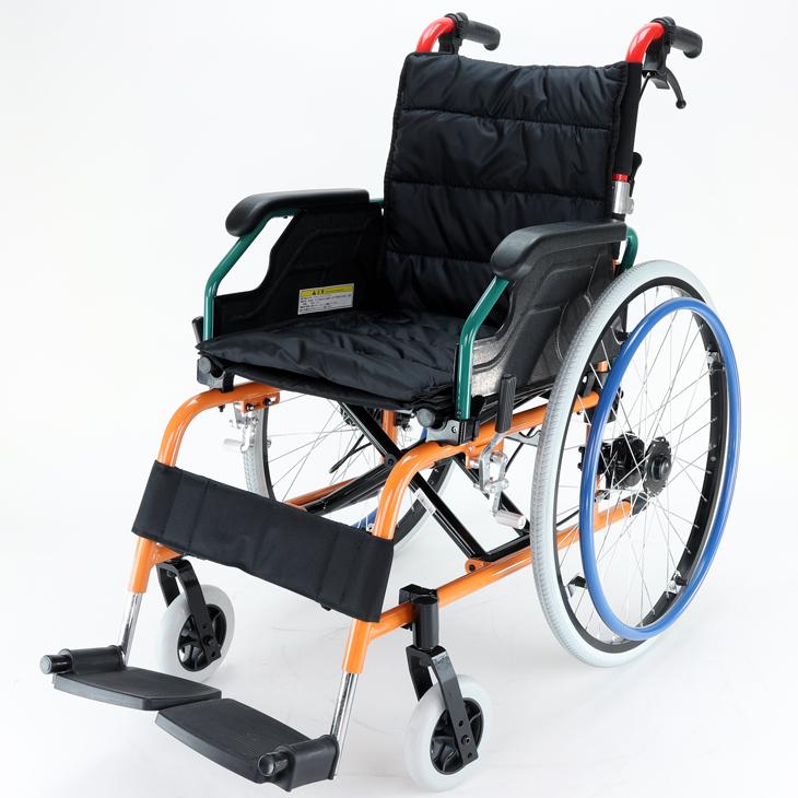 車椅子 車いす 車イス 軽量 コンパクト 自走式 スニーカー B104-AS カドクラ Mサイズ｜xenashopping｜03