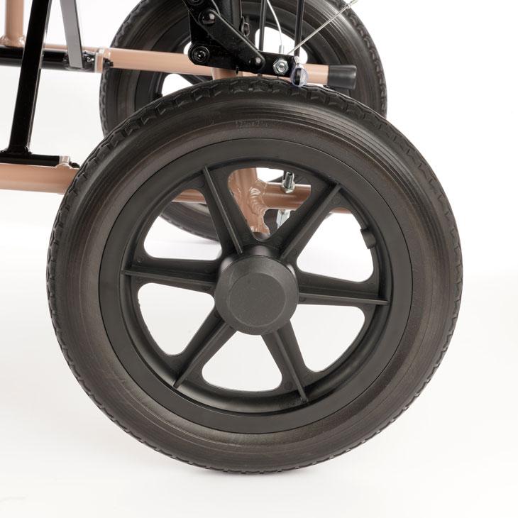 車椅子 車いす 車イス 軽量 コンパクト 介助式 ラテ B902 カドクラ Lサイズ_9