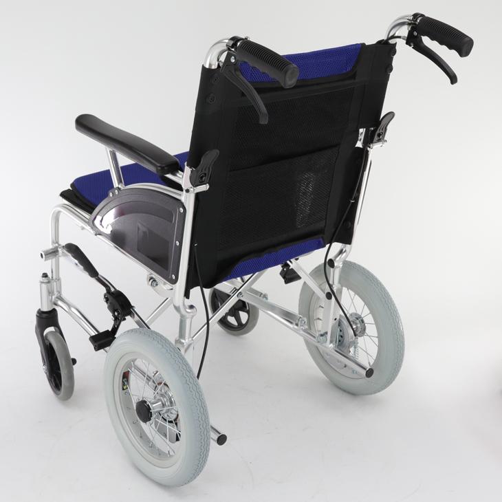 KADOKURA カドクラ　介助用車椅子　ブルー　F101-G カドクラ 車椅子 車いす 車イス 軽量 コンパクト 介助用 足漕ぎ