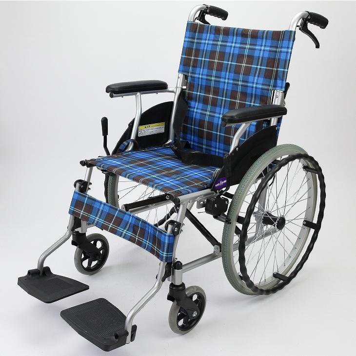 車椅子 車いす 車イス 軽量 コンパクト 自走式 ディオ F602 カドクラ Mサイズ_2