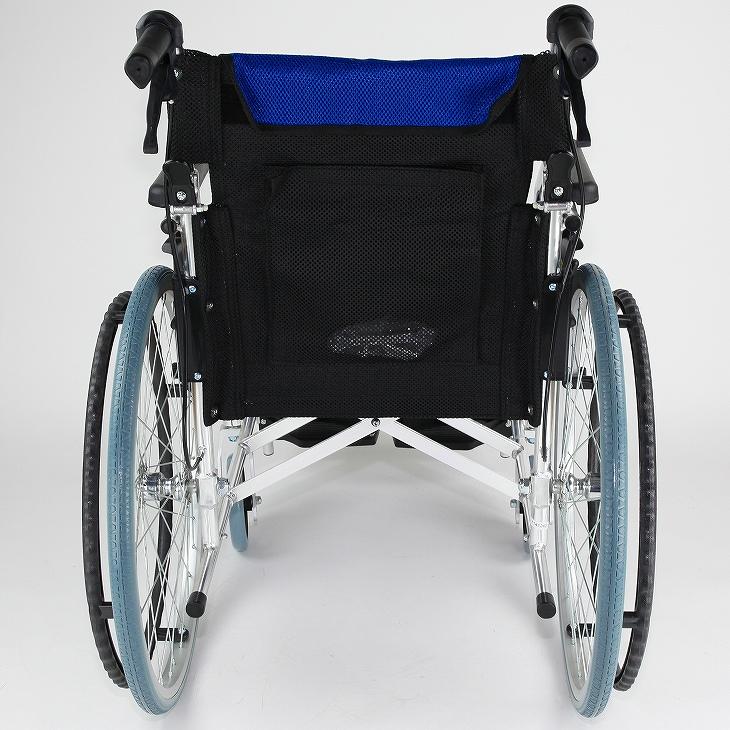 車椅子 車いす 車イス 軽量 コンパクト 自走式 ラバンバ ブルー G101-B カドクラ Mサイズ_5