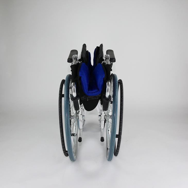 車椅子 車いす 車イス 軽量 コンパクト 自走式 ラバンバ ブルー G101-B カドクラ Mサイズ_7