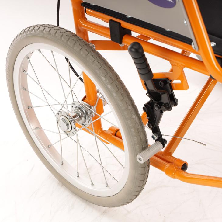 自走用車椅子 オレンジフレーム クッション付き MM-Fit Lo 20｜車いすと介護用品の製造、販売 株式会社MiKi ミキ