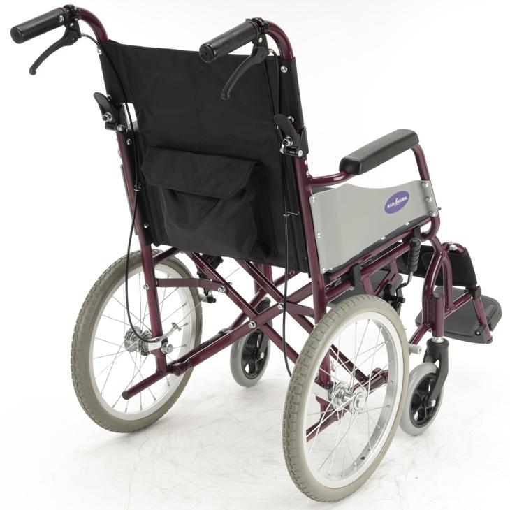 車椅子 車いす 車イス 軽量 コンパクト 介助式 アカシア パープル H201-PL カドクラ Mサイズ｜xenashopping｜05