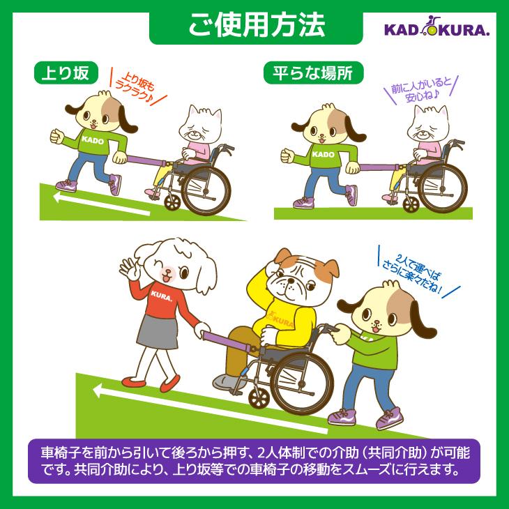 車椅子用 レスキューベルト ライトピンク カドクラ純正_3