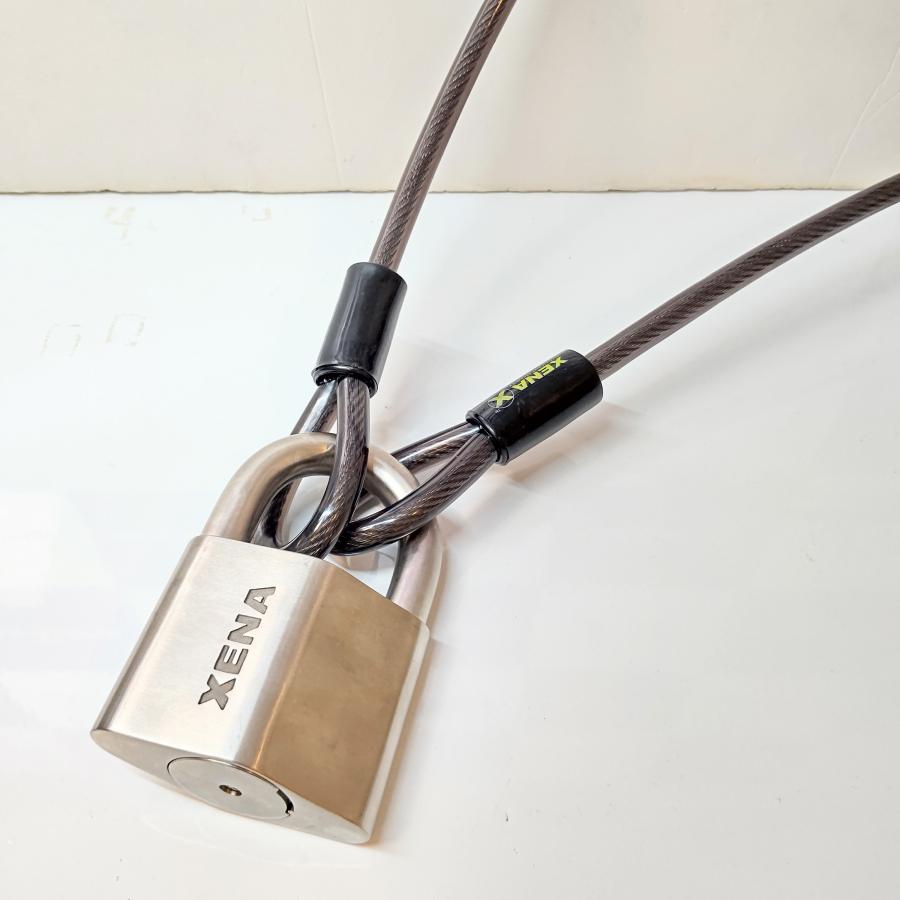 XENA（ゼナ） 国内正規品 ブレットロック XPL46+ケーブル150cm 南京錠
