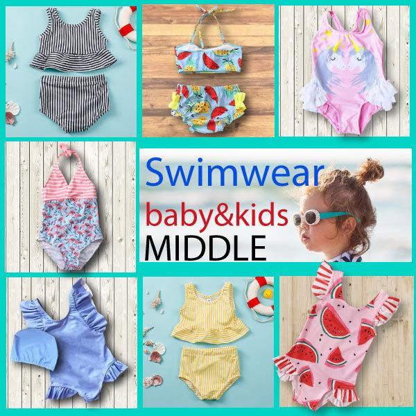 子ども用水着 Mサイズ 90cm ベビー 水着 2歳 3歳 幼児 セパレート ワンピース 水着