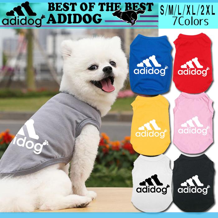 SALE アディドッグ Tシャツ 7colors S M L XL 2XL ドッグ犬用ウェア 犬