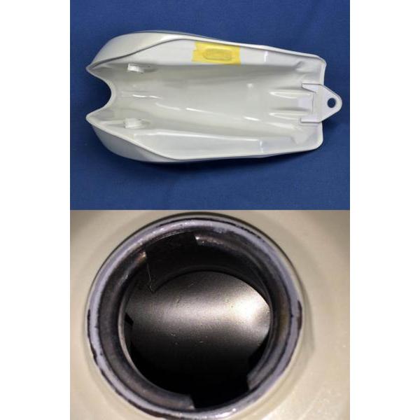 RZ250/350用 塗装済みガソリンタンク 白赤カラー新品 【 ゼス