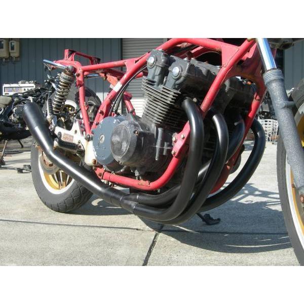 CB750F マフラー　スペンサータイプ集合菅　ゼス菅　ミズノモーター CB750F/900F用 1100Fも可 42.7パイ 手曲げクロススペンサー