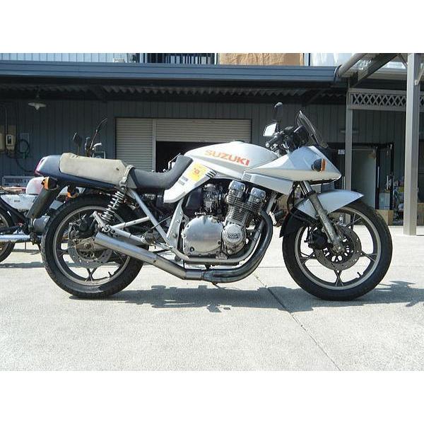 GSX750/1100Sカタナ用 42.7パイ手曲集合管 【 ゼス管ショート