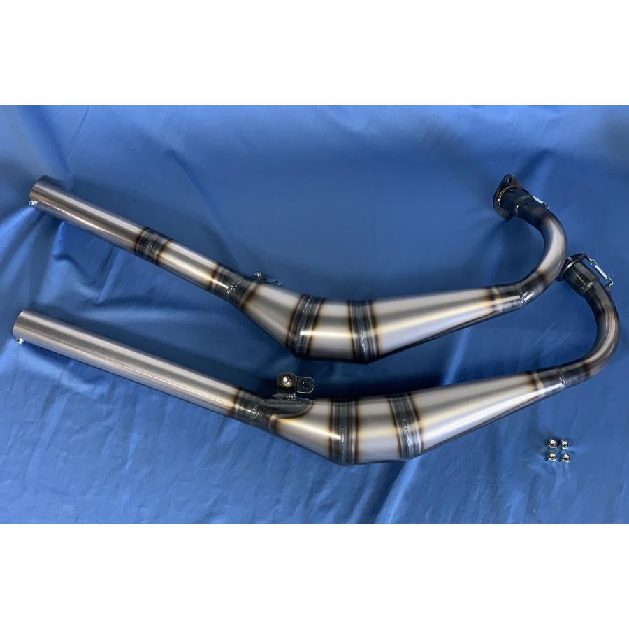 RZ250/350用 クロス右2本出しゼスチャンバー クリヤータイプ RZ250/350用 クロス右2本出しゼスチャンバー クリヤータイプ
