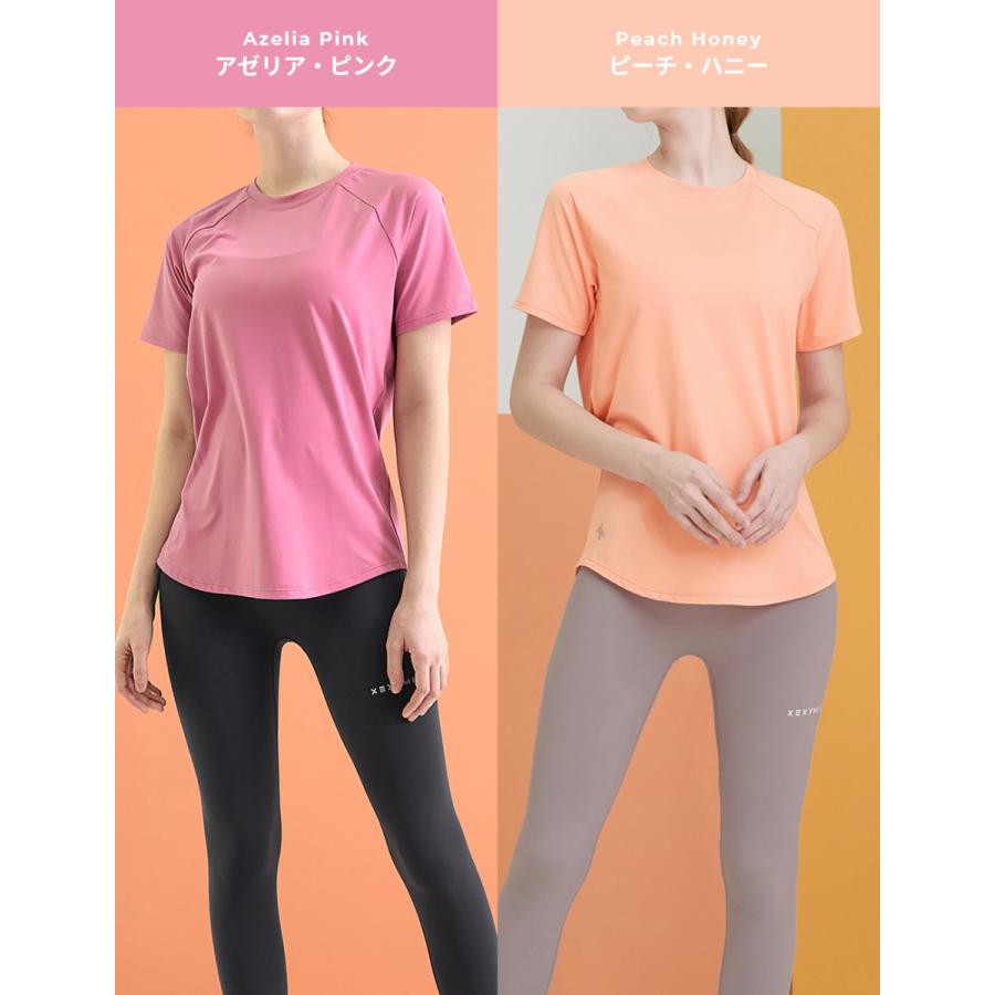 XEXYMIX ゼクシィミックス ゼクシーミックス 半袖 Tシャツ ヨガトップス ヨガウェア トップス cpxa5298t｜xexymix｜14