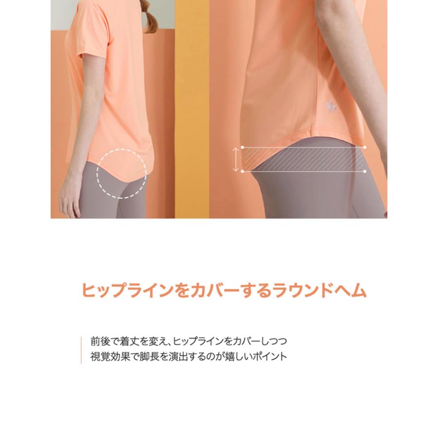 XEXYMIX ゼクシィミックス ゼクシーミックス 半袖 Tシャツ ヨガトップス ヨガウェア トップス cpxa5298t｜xexymix｜09