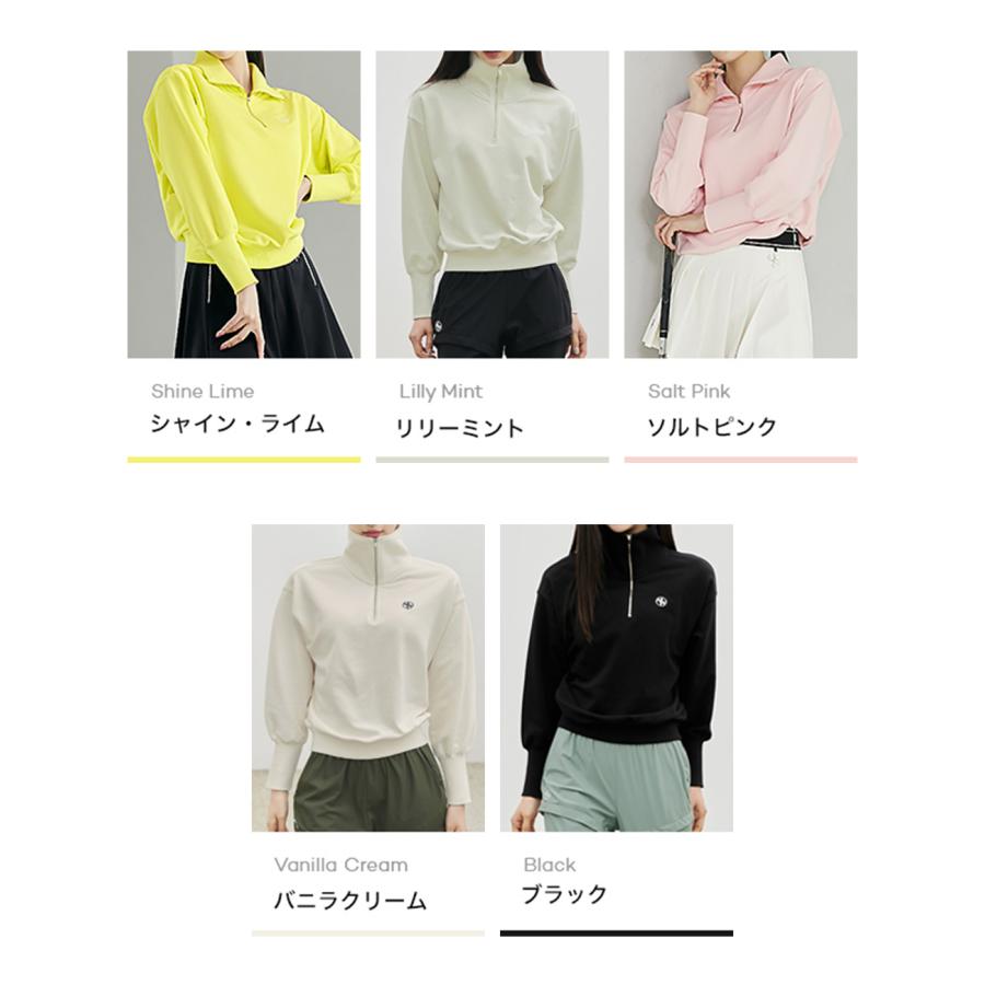 XEXYMIX ゼクシィミックス ゼクシーミックス ゴルフ ゴルフウェア GOLF 長袖 トレーナー スウェット トップス カットソー 韓国 おしゃれ かわいい GA3012Gの画像
