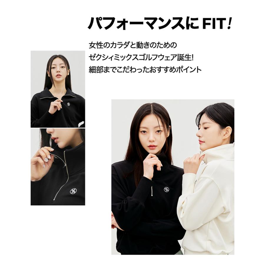XEXYMIX ゼクシィミックス ゼクシーミックス ゴルフ ゴルフウェア GOLF 長袖 トレーナー スウェット トップス カットソー 韓国 おしゃれ かわいい GA3012Gの画像