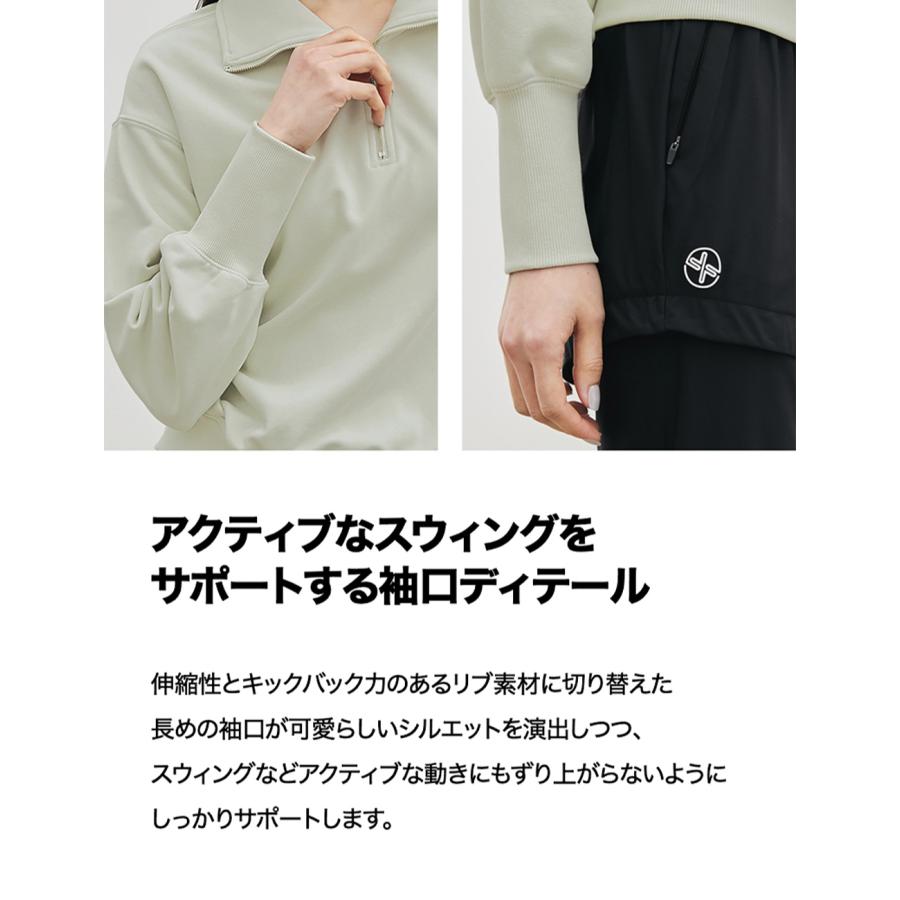 XEXYMIX ゼクシィミックス ゼクシーミックス ゴルフ ゴルフウェア GOLF 長袖 トレーナー スウェット トップス カットソー 韓国 おしゃれ かわいい GA3012Gの画像