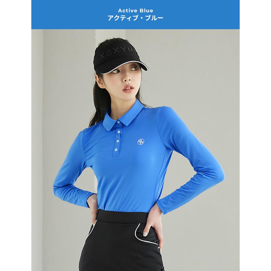 楽天市場】ゼクシィミックス ベーシックポロシャツ長袖　ゴルフ xexymix xexymix ゴルフ レディース ウェア ゴルフ レディースウェア