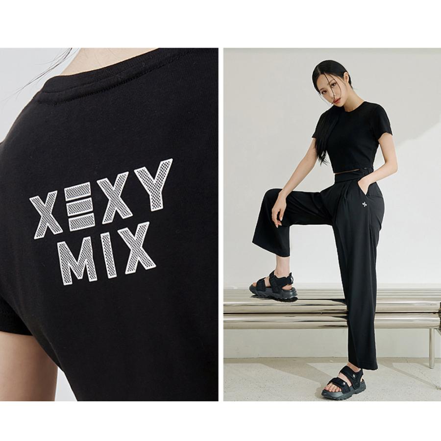 XEXYMIX 上下セット ヨガウェア Mサイズ XEXYMIX（ゼクシィミックス） ゼクシーミックス クロップド丈 半袖 T