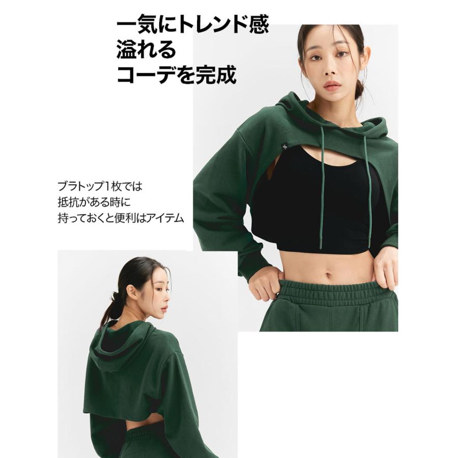 XEXYMIX ゼクシィミックス ゼクシーミックス レイヤード スウェット トレーナー パーカー ヨガトップス ヨガウェア トップス XA5440G｜xexymix｜03