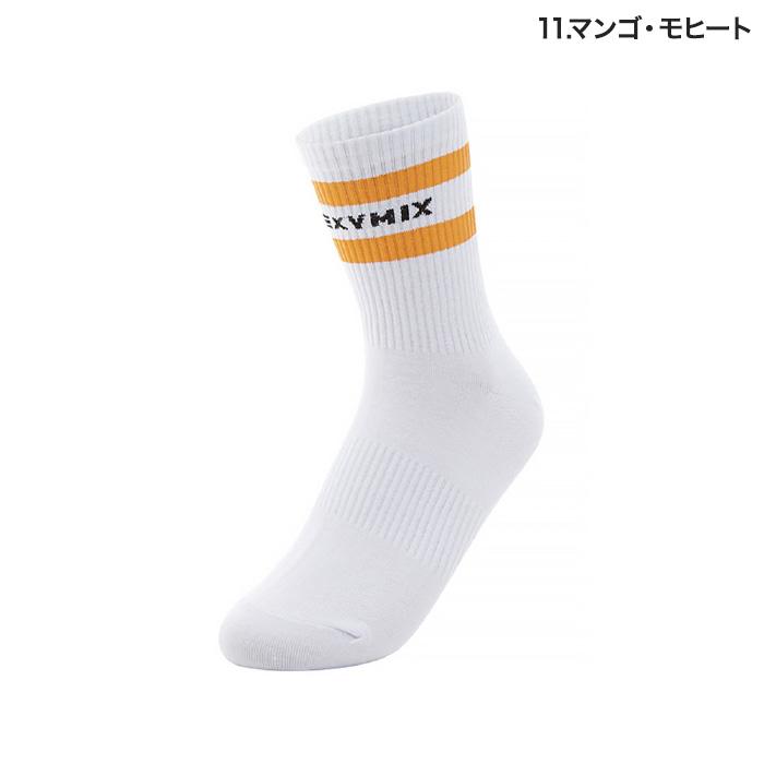 XEXYMIX（ゼクシィミックス） ヨガソックス ライン・クルーソックス 全