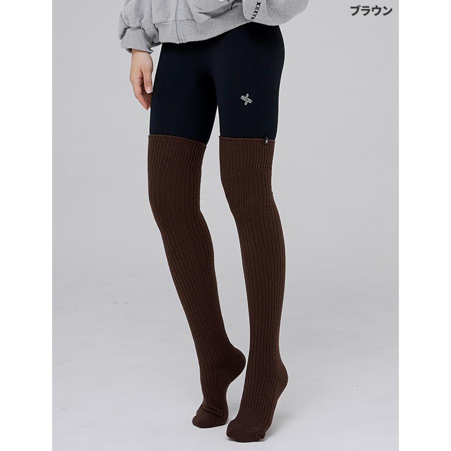 ヨガソックス リブ ニーハイ ソックス ヨガ ピラティス 靴下