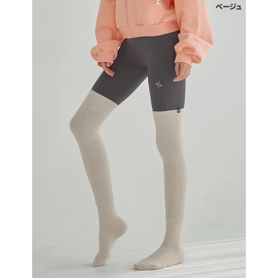 XEXYMIX ヨガソックス リブ ニーハイ ソックス ヨガ ピラティス 靴下