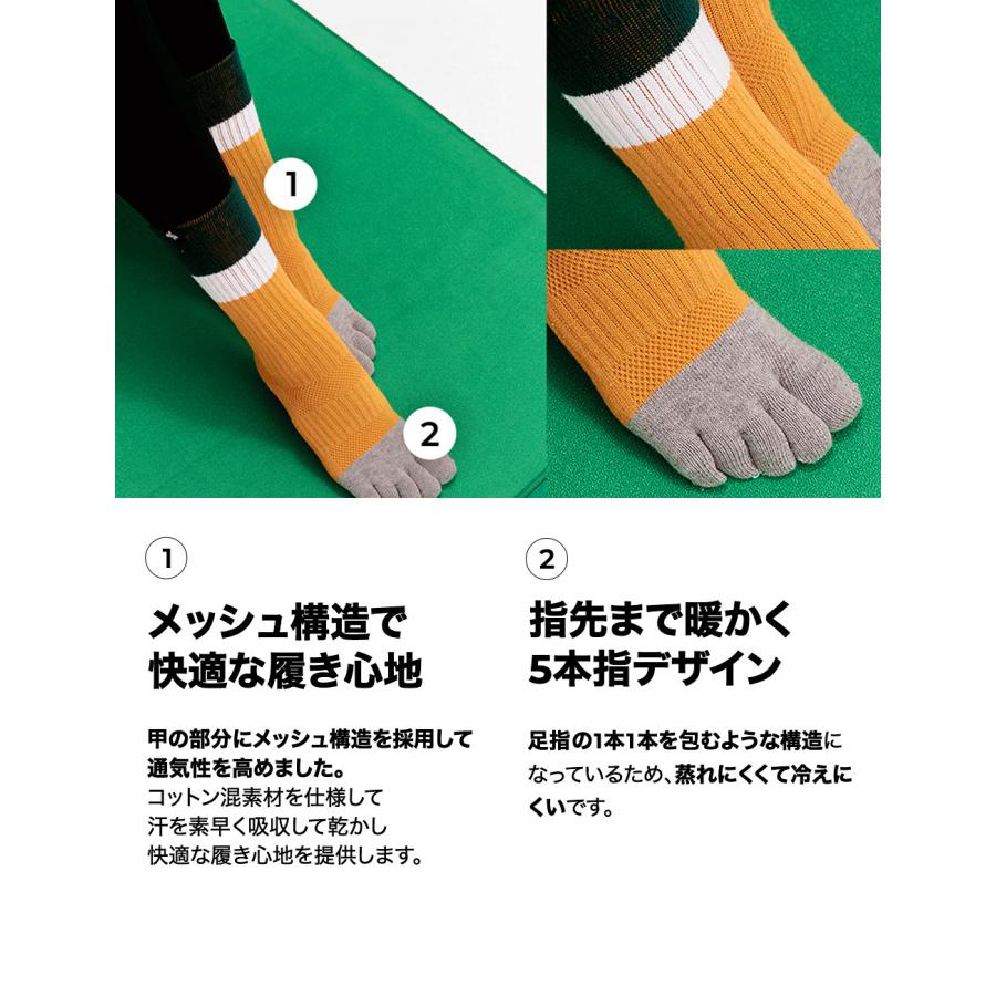 XEXYMIX ヨガソックス ヨガ ソックス 5本指 滑り止め付 フィットネス