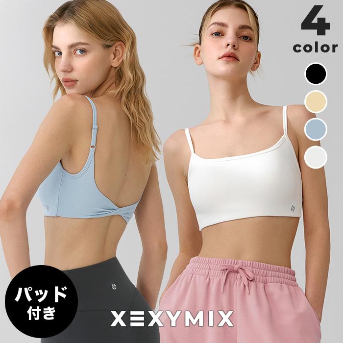XEXYMIX（ゼクシィミックス） ヨガウェア ブラトップ パッド付き 背中