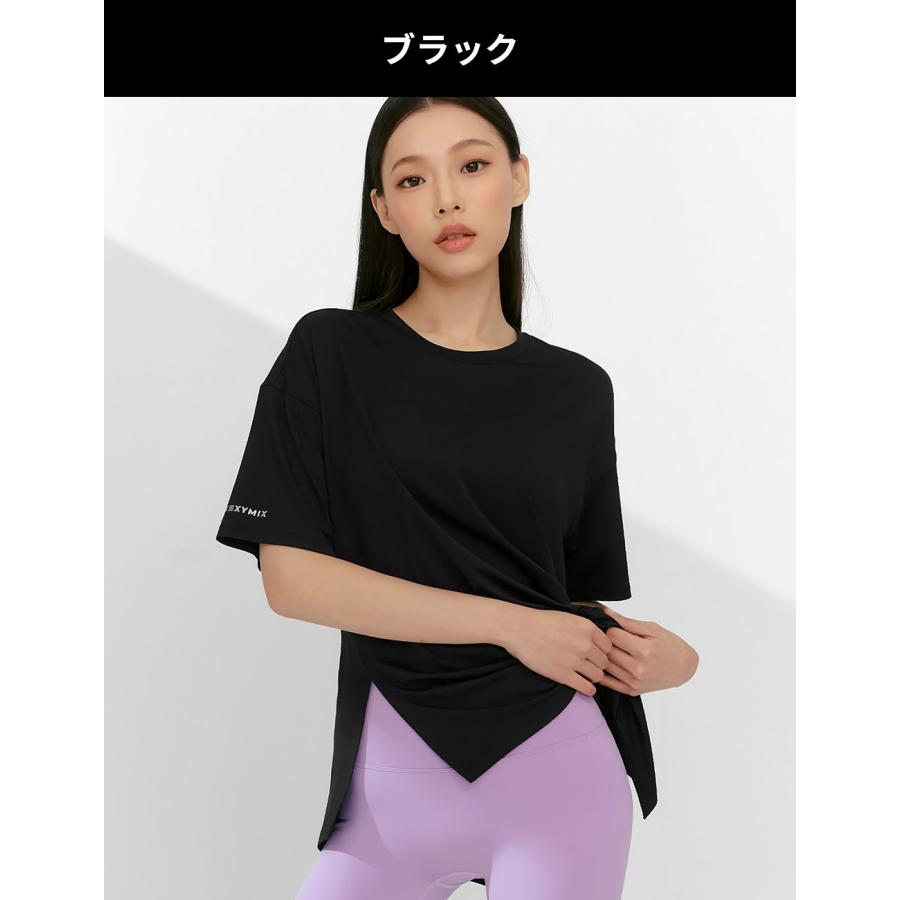 XEXYMIX（ゼクシィミックス） ヨガウェア トップス 半袖 Tシャツ
