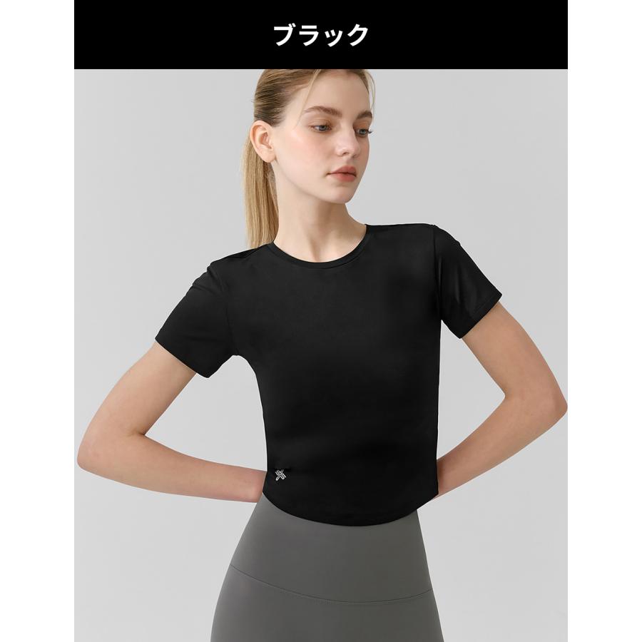 XEXYMIX（ゼクシィミックス） ヨガウェア 半袖 Tシャツ メッシュ